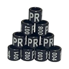 Aluminium Bird Rings 2026 Green Canary Budgerigar Gouldian finch (2mm to 14mm)