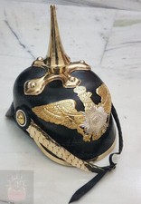 Antique Designer German Pickelhaube Prussian Leather WW1 Helmet Vintage Gift
