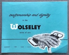 WOLSELEY CAR RANGE Sales