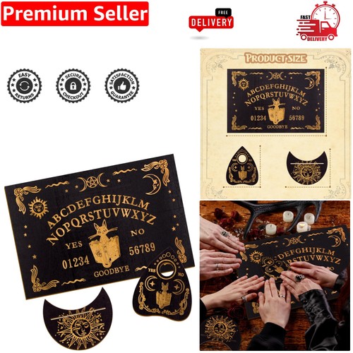 Elegant wooden ouija board set - ouija,