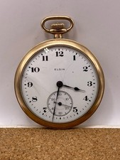 Vintage Antique Elgin 15J Warranted 20 Years GF Gold Filled Pocket Watch!! Wow!
