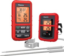 Wireless Meat Thermometer 2 Probes 150m Range Digital Grill Cook Roast Oven BBQ