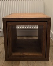 John Lewis Sheesham Wood Cube