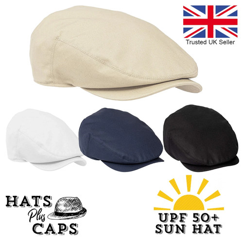 100 cotton flat cap - cotton,