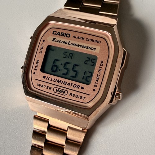 Rose gold casio - gold,