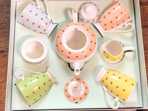 Aynsley polka dot roses tea - dot,