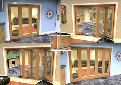 Internal bifold doors oak - internal,