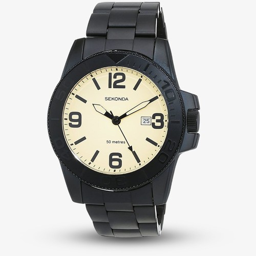 Sekonda sports black cream - sekonda, &