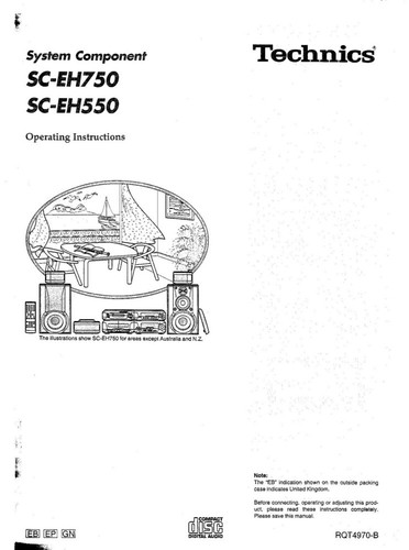 Technics eh550 - sc-eh550, sa-eh550