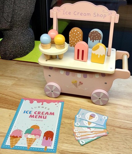 Wooden ice cream - cream, truck