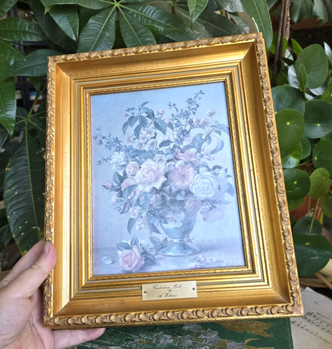 Vintage wooden frame gilt - wooden,