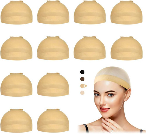 Beige wig cap - beige, cap,