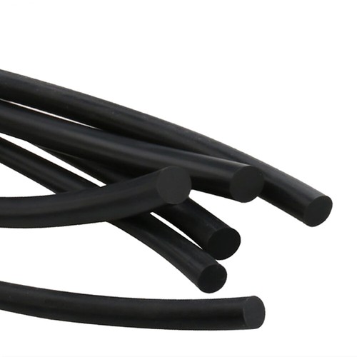 Black solid silicone rubber - solid,