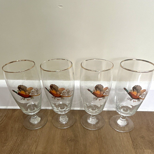 Set vintage clear beer - of, 4