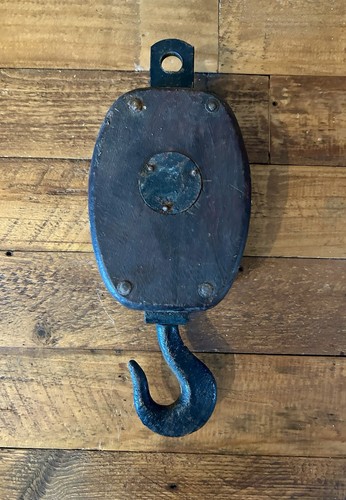 Vintage antique single - vintage, single-sheave