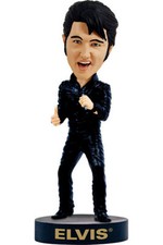 Elvis Black Leather Bobblehead
