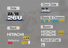 Hitachi Zaxis 26U-6 Sticker / Decal Kit