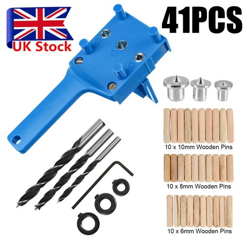 41pcs woodworking doweling - 41pcs, jig