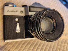Zenit-E 35mm Vintage Camera with Helios 44-2 58mm Lens - Not fully tested - USSR