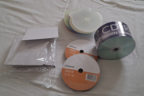 Bundle blank dvd - and, cd-r