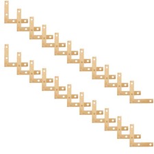 20 pcs 51mm Flat Corner Right 90º Angle Bracket Repair Plate Fixing Brace K3V9