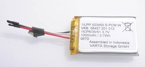 Varta 1000mah 7wh li - 3.7v, 3.7wh