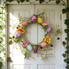 Easter Egg Spring Floral Door