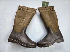 LE CHAMEAU VANG H TAUPE NUBUCK LEATHER FULL ZIP TALL WELLINGTON LINED MEN'S BOOT