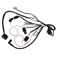 Wiring Harness +Light Wire Kick Start 110 125cc 140cc Engine Lifan Pit Bike XR70
