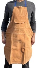 Premium Beige Brown Leather Welders Welding Carpenters / Gardeners Safety Apron
