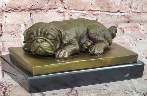 Signed milo bronze pet - bronze, bulldog