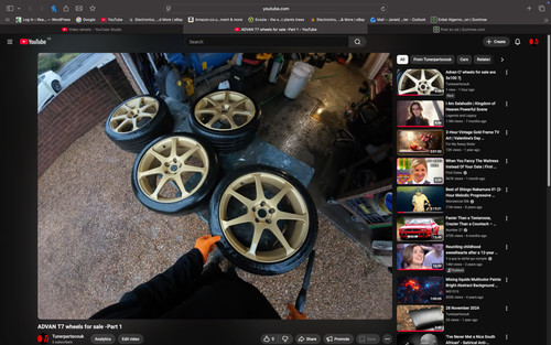 Advan model gold wheels - advan, x4