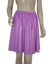 Latex Rubber Skirt Flared Half