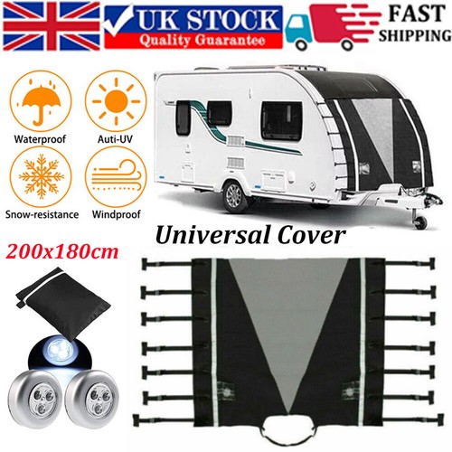 Caravan front towing - caravan, cover
