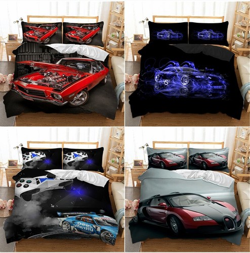 Racing car duvet cover bedding - racing,