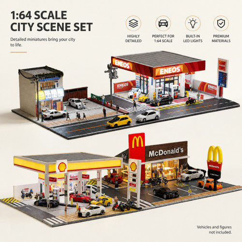 Diorama diecast car - diorama,
