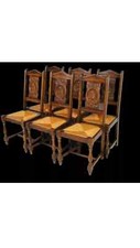 Set Of 6 French Breton Dining