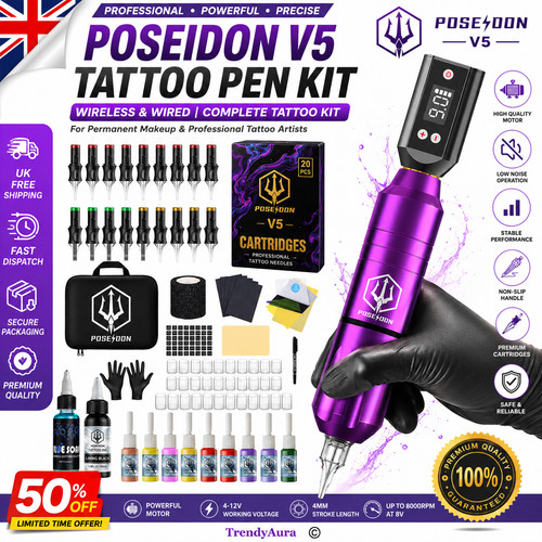 Poseidon cordless tattoo gun - cordless,