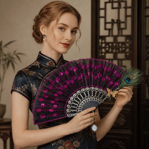 Portable peacock feather - peacock,