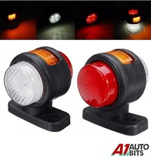 2 X Led Side Marker Lights Indicator Rubber Lamp Trailer Truck 12v Outline