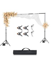 Uimoso Backdrop Stand Background Stand Kit 10 x 10 ft for Party & Photo Studio