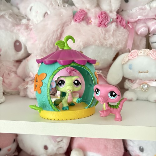 Littlest pet shop green pink - littlest,