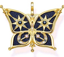 Thomas Sabo 18k Yellow Gold Plated Star Moon Butterfly Pendant RRP£210