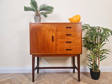 Vintage Mid Century Medium Teak Danish Design Compact Cabinet Sideboard BL780