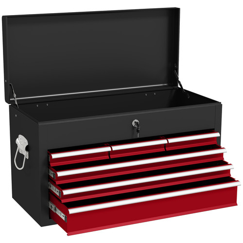 Lockable metal tool chest - chest, 6