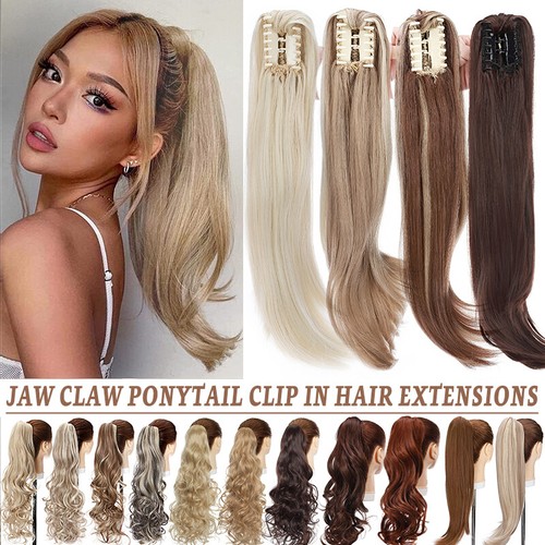 Long thick claw ponytail - claw, on