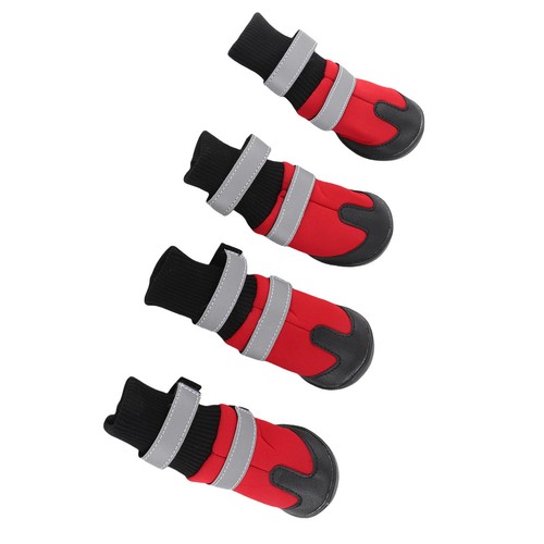 Pcs dog boots black - l)4,