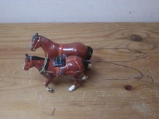 Britains Ltd lead horses farm horses for pulling plough  etc  1/32 scale