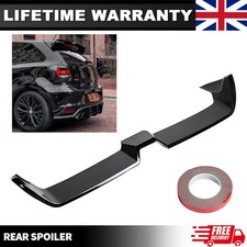 FOR VW POLO MK5 6R 6C OTG STYLE REAR ROOF BOOT SPOILER LIP GLOSS BLACK 09-17 
