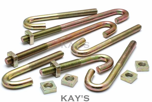 Hook bolts square - m6,